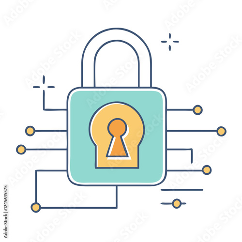 lock  icon, lock  vector illustration-simple illustration of lock , perfect for lock  logos and icons