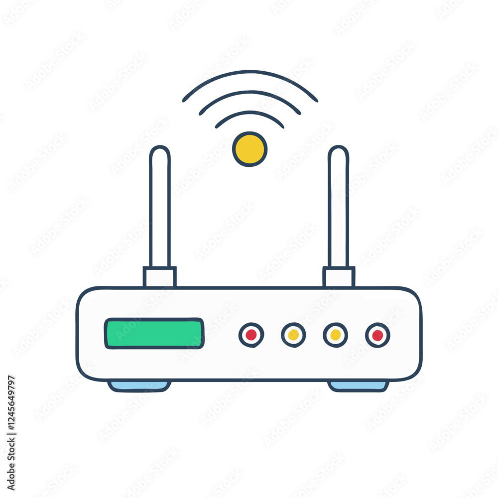 router icon, router vector illustration-simple illustration of router , perfect for router logos and icons router icon, router vector illustration-simple illustration of router , perfect for router logos and icons