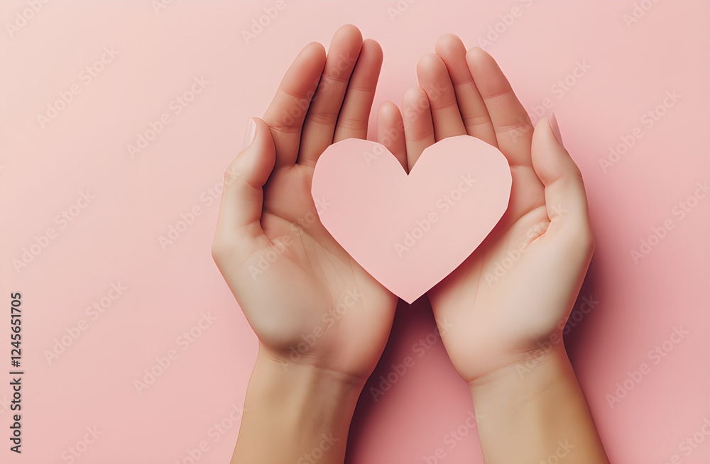 Fototapeta premium hands holding heart