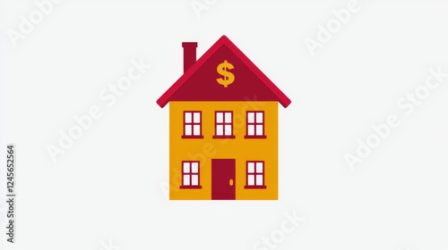 House investment concept real estate market graphic illustration