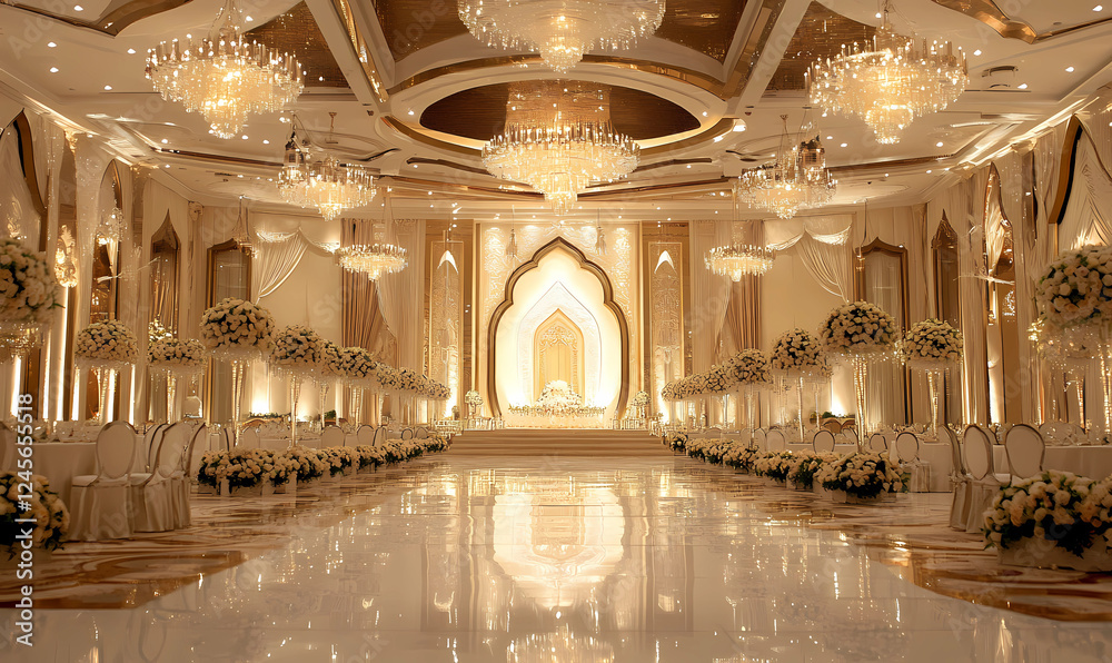 Obraz premium Exclusive Muslim Wedding Designer with a Ballroom Venue for a Dream Celebration