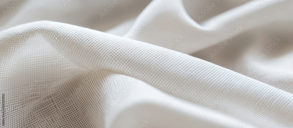 Elegant soft white fabric texture featuring a sophisticated design with subtle weaving patterns ideal for stylish interior decor and backgrounds. Elegant soft white fabric texture featuring a sophisticated design with subtle weaving patterns ideal for stylish interior decor and backgrounds.