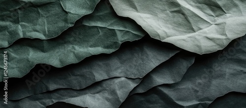 Wallpaper Mural Textured paper background showcasing dark green and gray tones with layered crumpled design ideal for creative projects and digital designs. Torontodigital.ca