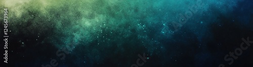 Teal nebula, cosmic dust, space background, website header photo