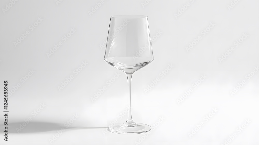 12. A delicate glass of water on a white background 12. A delicate glass of water on a white background