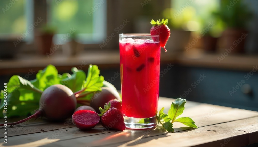 Refreshing Beet and Strawberry Juice Recipe Refreshing Beet and Strawberry Juice Recipe