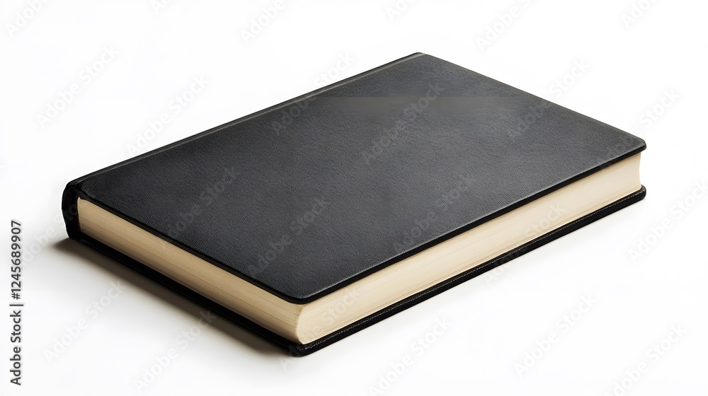 26. A minimalist black notebook on a white background 26. A minimalist black notebook on a white background
