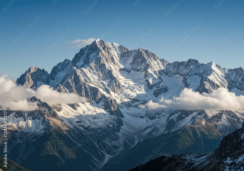 majestic mountain peaks in the alps majestic mountain peaks in the alps