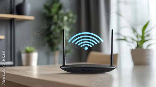 Wi-Fi wireless concept. Free Wi-Fi network signal technology internet concept. Enjoy fast and reliable internet access without the hassle of wires