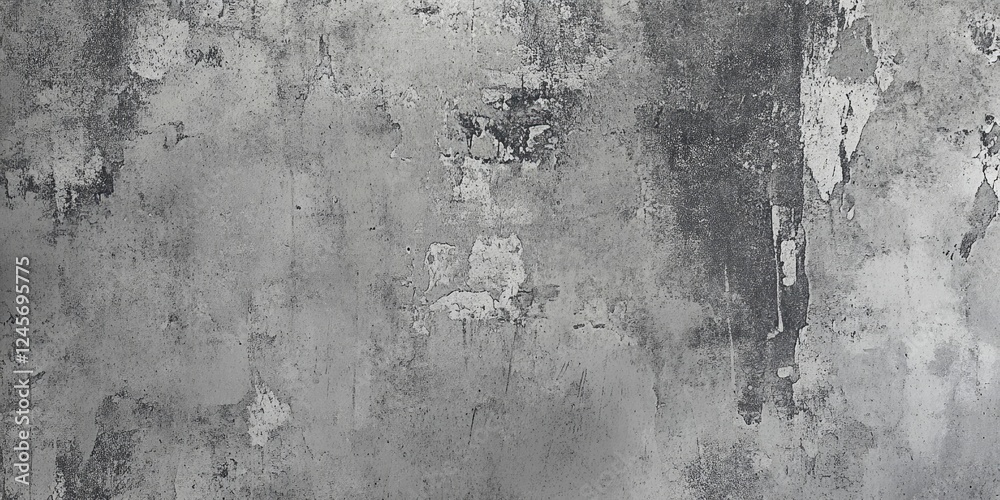 Gray grunge textured concrete wall background with weathered spots and cracks ideal for loft style decoration and design elements. Gray grunge textured concrete wall background with weathered spots and cracks ideal for loft style decoration and design elements.