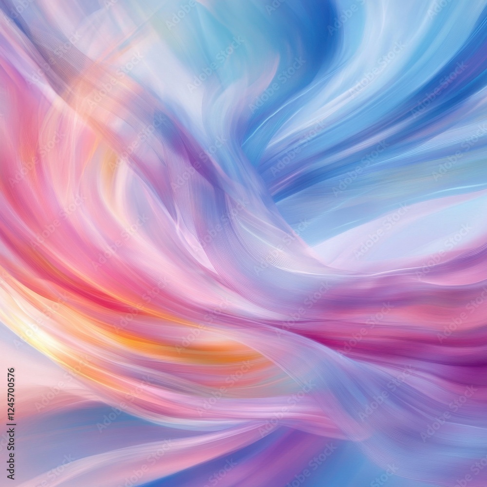 Obraz premium Abstract colorful fluid background with smooth motion effect in pastel shades and dynamic patterns