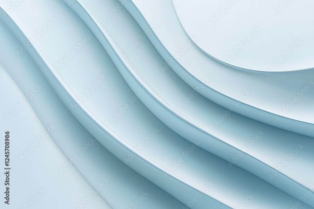 Fototapeta premium Serene Sky Blue Wave: Abstract Vector Background, Elegant Curved Line Design, Perfect for Websites, Banners, Presentations, and Digital Art Projects. Fluid, Smooth, Modern, Minimalist, and Versatile 