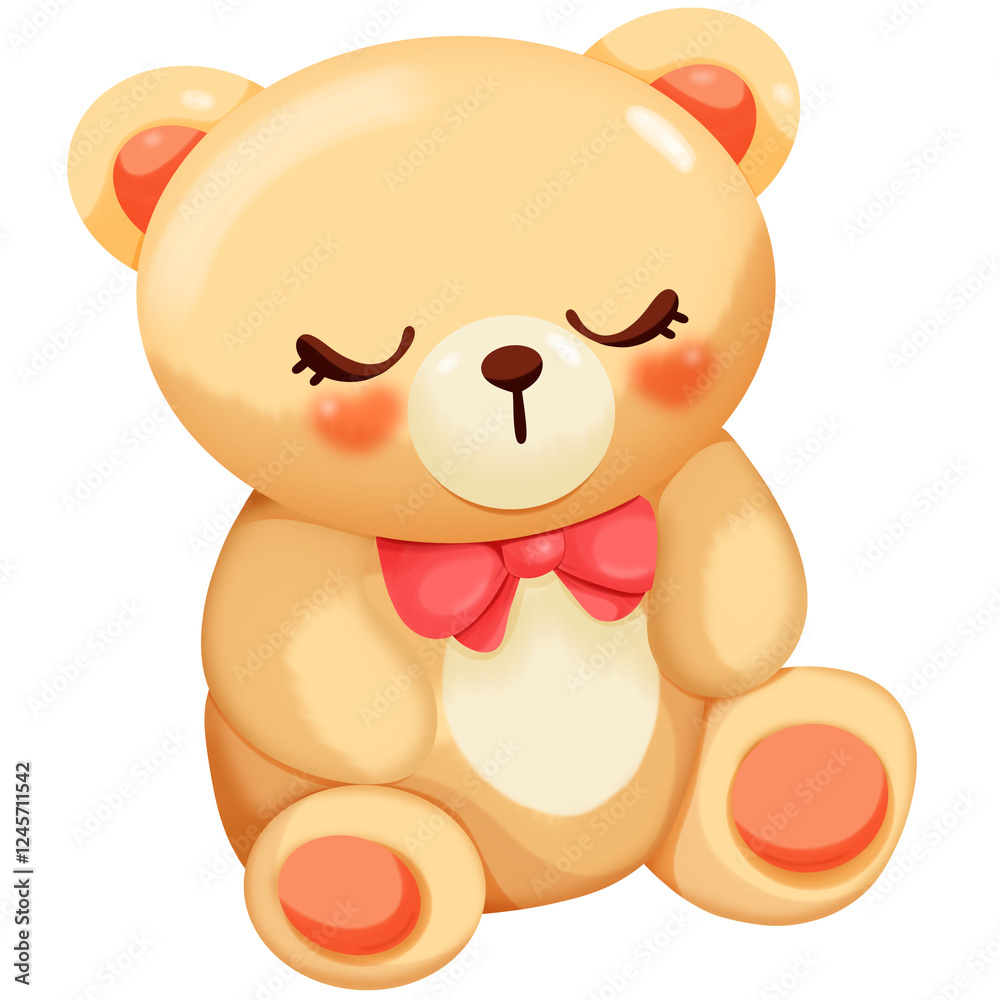 Fototapeta premium brown bear cartoon