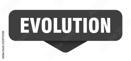 evolution sticker. evolution sign on transparent background