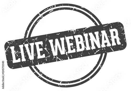 live webinar stamp