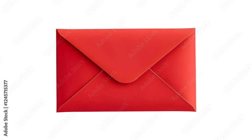 Red Envelope - Isolated on Transparent Background Red Envelope - Isolated on Transparent Background