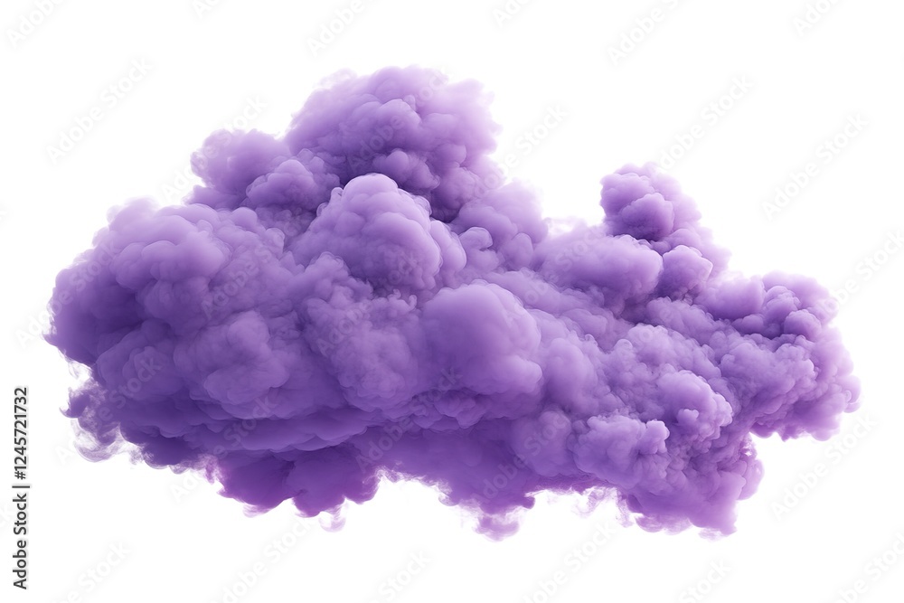 Fototapeta premium Ethereal Purple Smoke: Abstract Swirl, Mystic Vapor Cloud, Artistic Haze, Dreamy Purple Mist, White Background, Elegant Design Element, Fantasy Vibe, Purple Smoke Texture, Fluid Design, Gossamer 