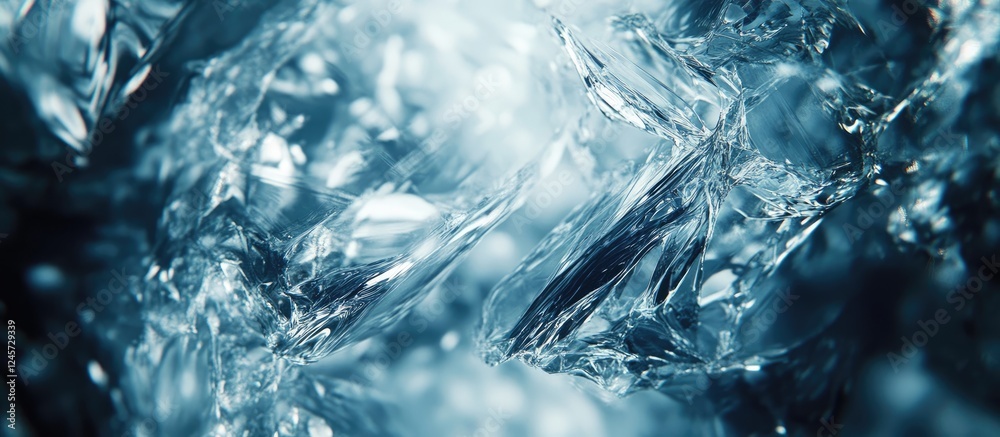 High definition abstract design featuring sharp crystal textures in icy blue and transparent tones with intricate details blending seamlessly. High definition abstract design featuring sharp crystal textures in icy blue and transparent tones with intricate details blending seamlessly.