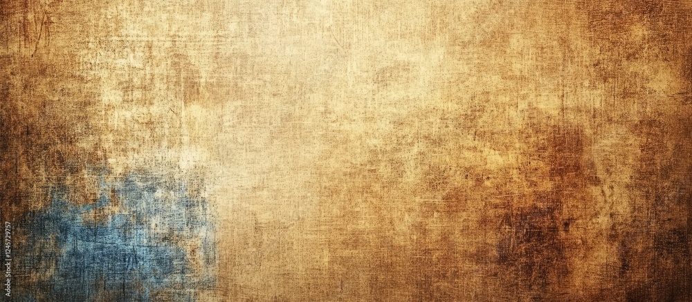 Warm textured background with earthy tones of brown, gold, and hints of blue, creating a vintage and artistic atmosphere for design use. Warm textured background with earthy tones of brown, gold, and hints of blue, creating a vintage and artistic atmosphere for design use.
