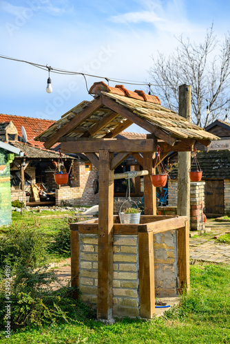 Novi Sad, Serbia- January 26, 2025: Vojvodina farm (Serbian; Vojvodjanski Salaš) a beautiful restaurant near Novi Sad. photo