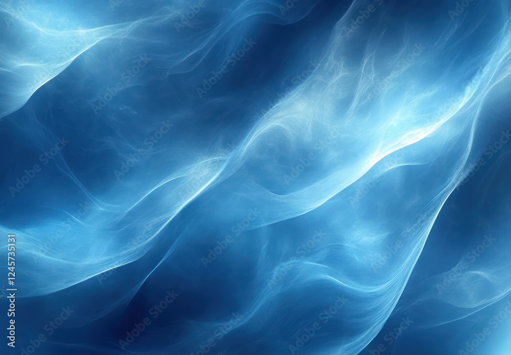 Fototapeta premium Abstract Blue Gradient Background with Smooth Textures and Soft Lighting