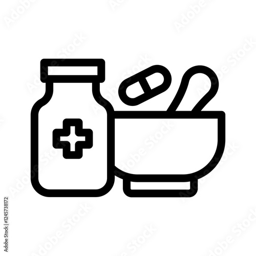 20 pharmacy line icon illustration vector graphic