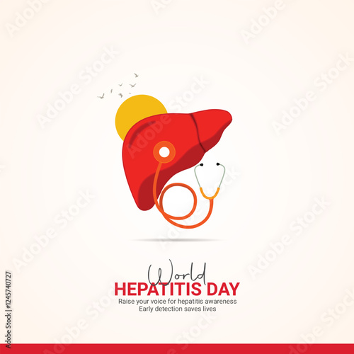 World Hepatitis Day creative ads design.