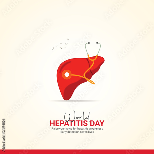 World Hepatitis Day creative ads design.