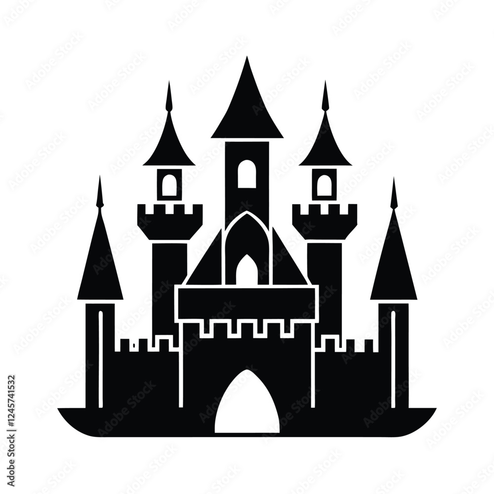 Fototapeta premium vector illustration of a castle