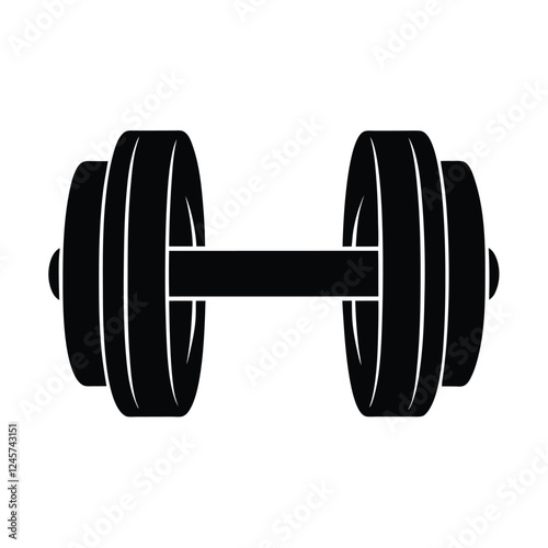 dumbbell isolated on white background