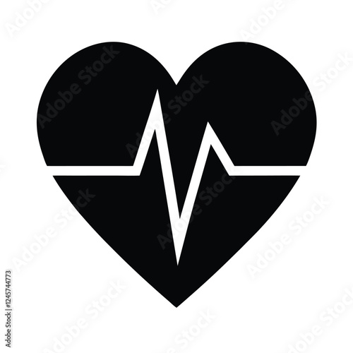 heart and heartbeat symbol