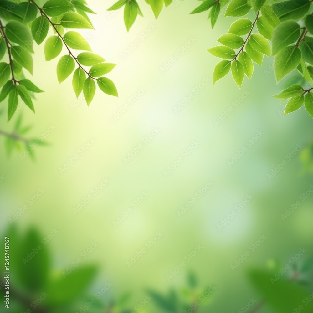 Obraz premium Sunlit Green Canopy 