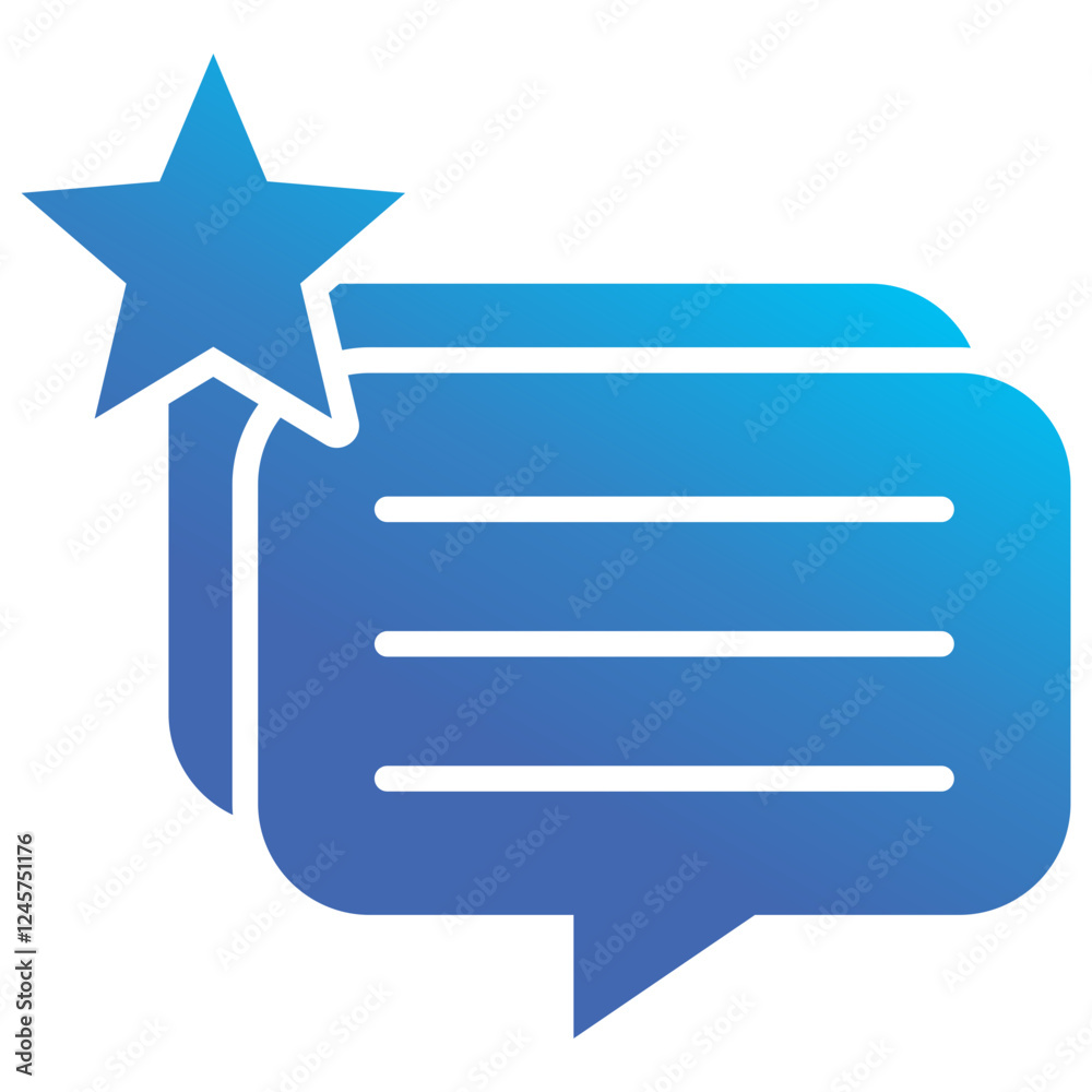 Fototapeta premium Testimonial Icon