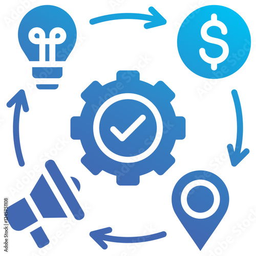 Marketing Mix  Icon