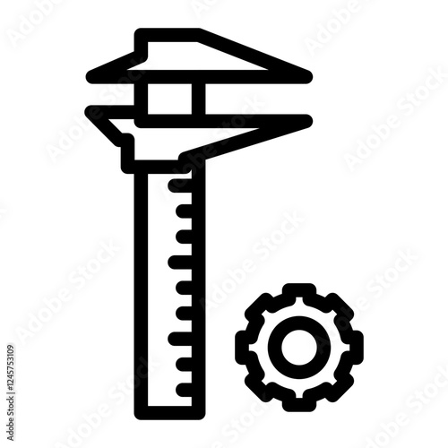 caliper Line Icon