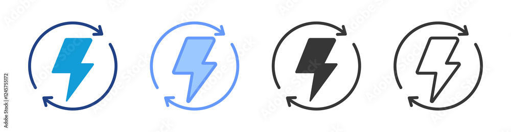 Energy Efficiency icon set multiple style collection Energy Efficiency icon set multiple style collection