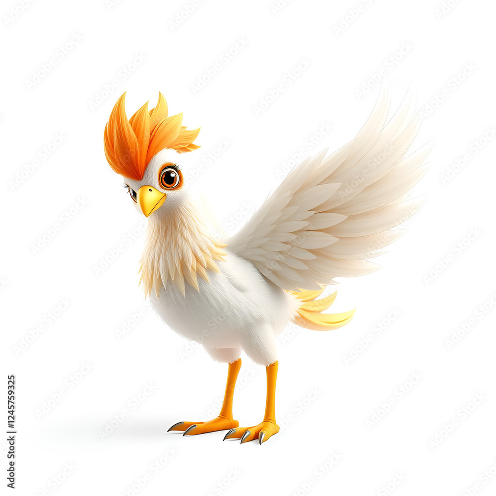 Obraz premium phoenix isolated on white background