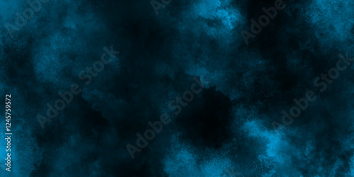 blue brush painted old grunge texture, Smoke in the dark blue texture, watercolor background concept design background with smoke, watercolor painted mottled blue background with vintage grunge.