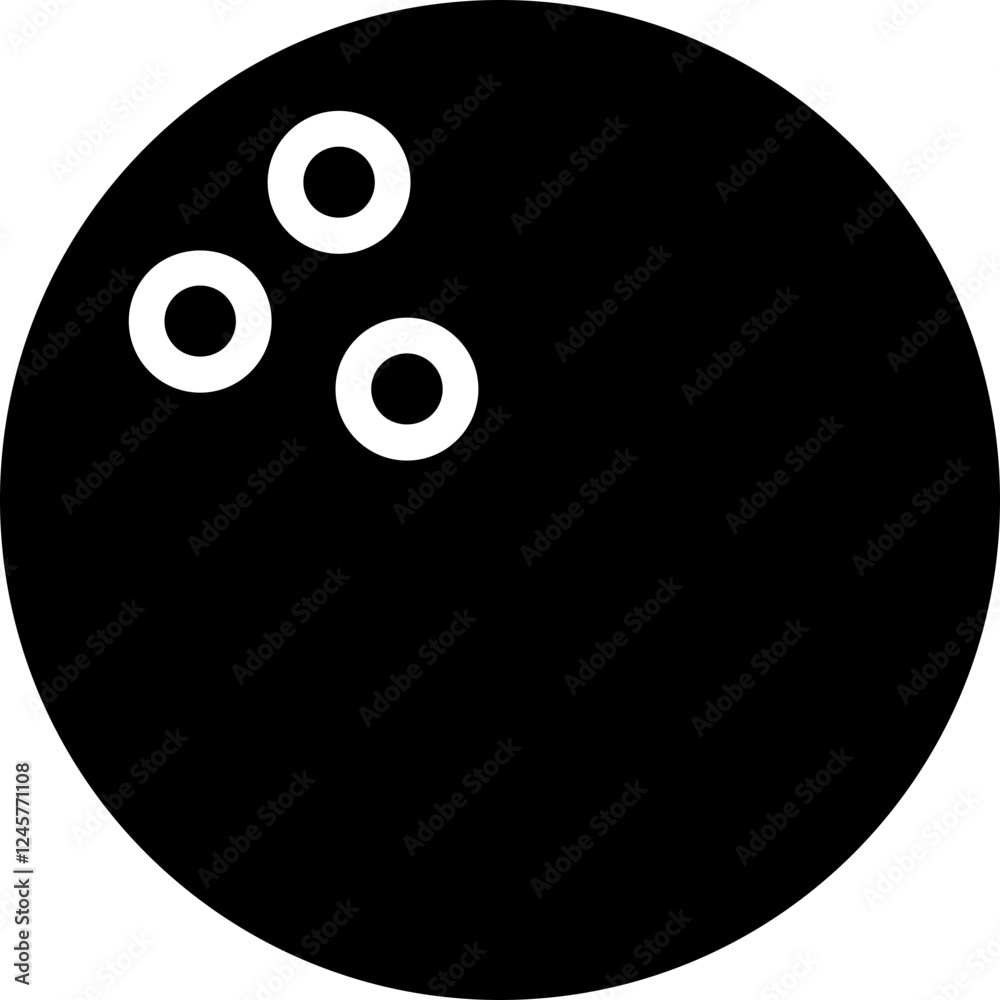 Bowling Glyph Icon Bowling Glyph Icon