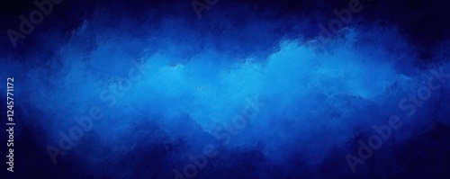 Deep Azure Abstract Background with Vintage Marbled Texture for Elegant Website Design