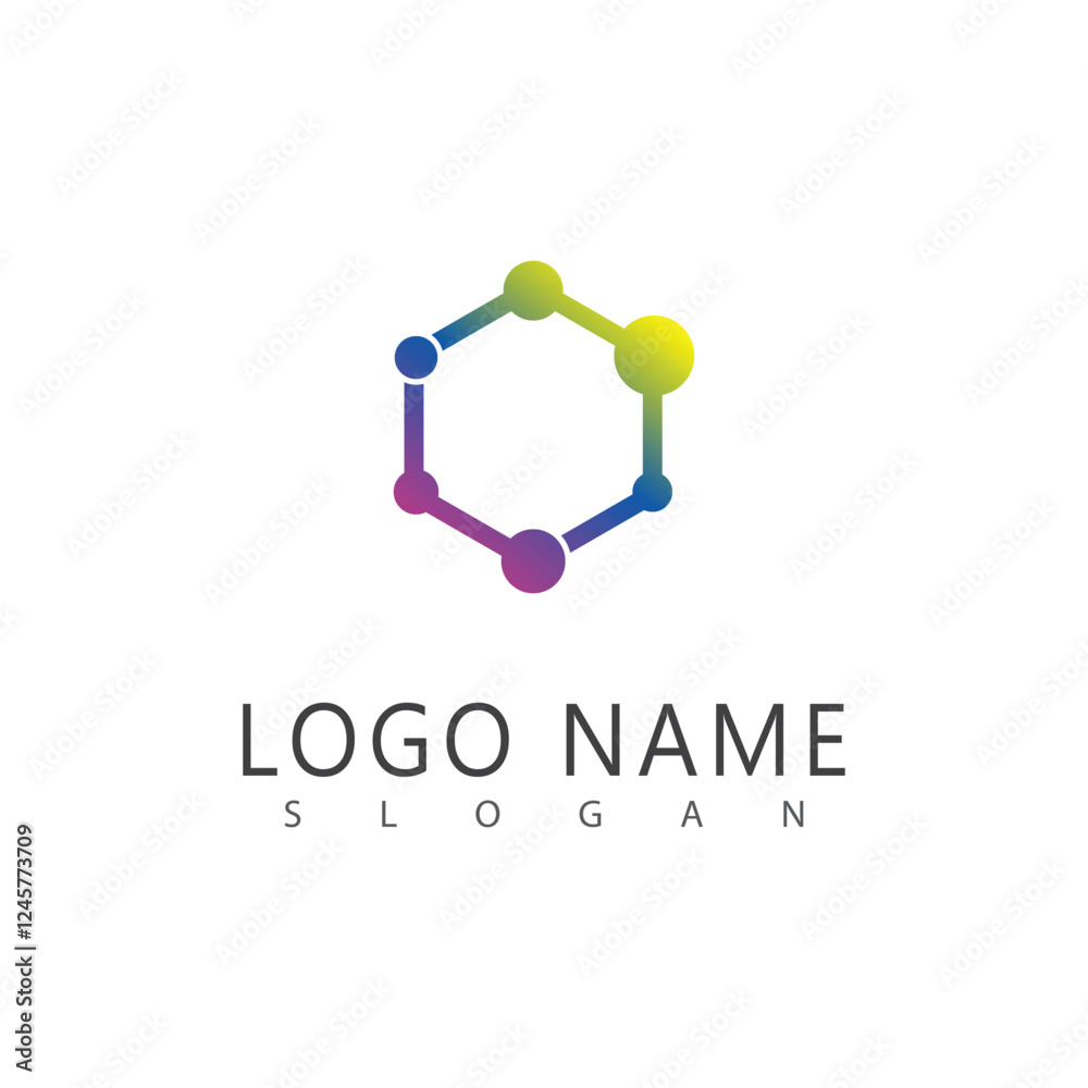 Molecule symbol logo template vector illustration design Molecule symbol logo template vector illustration design
