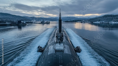 Military-grade submarines powered by hydrogen fuel cells, combining stealth with clean energy innovation
