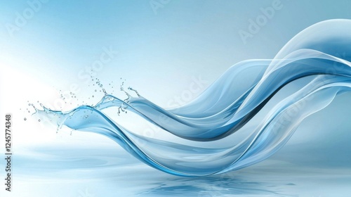 abstract blue background with smoke