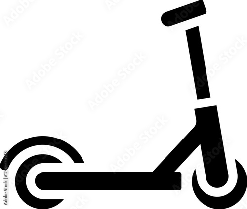 Kick Scooter Glyph Icon