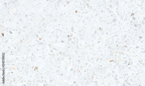 Terrazzo floor seamless pattern in top view. Polished smooth surface of marble, stone and concrete for architecture design, decoration interior exterior, texture print on tile and abstract background.