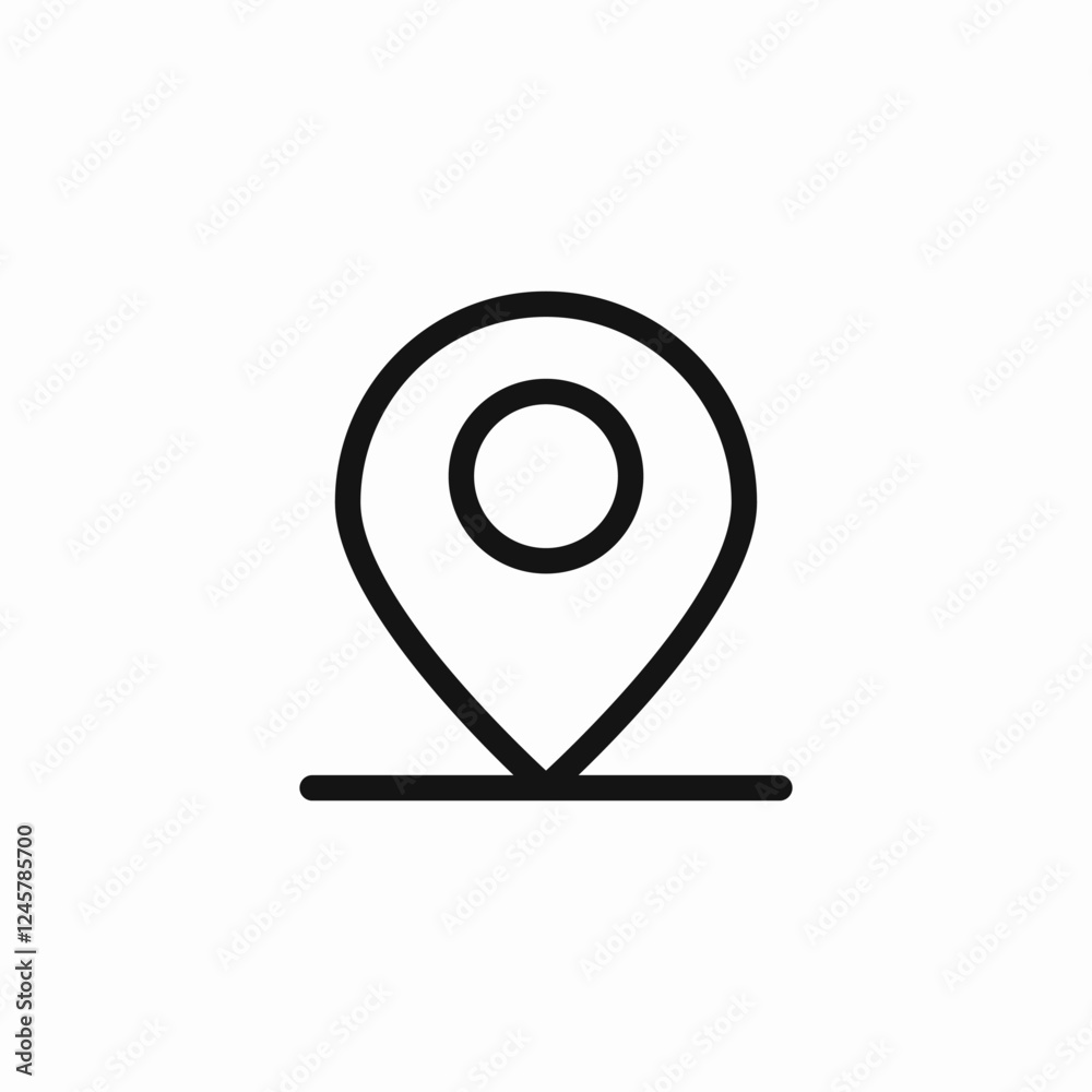 location pin map pointer icon vector sign location pin map pointer icon vector sign