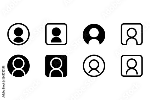 プロフィールアイコンのイラストセット
