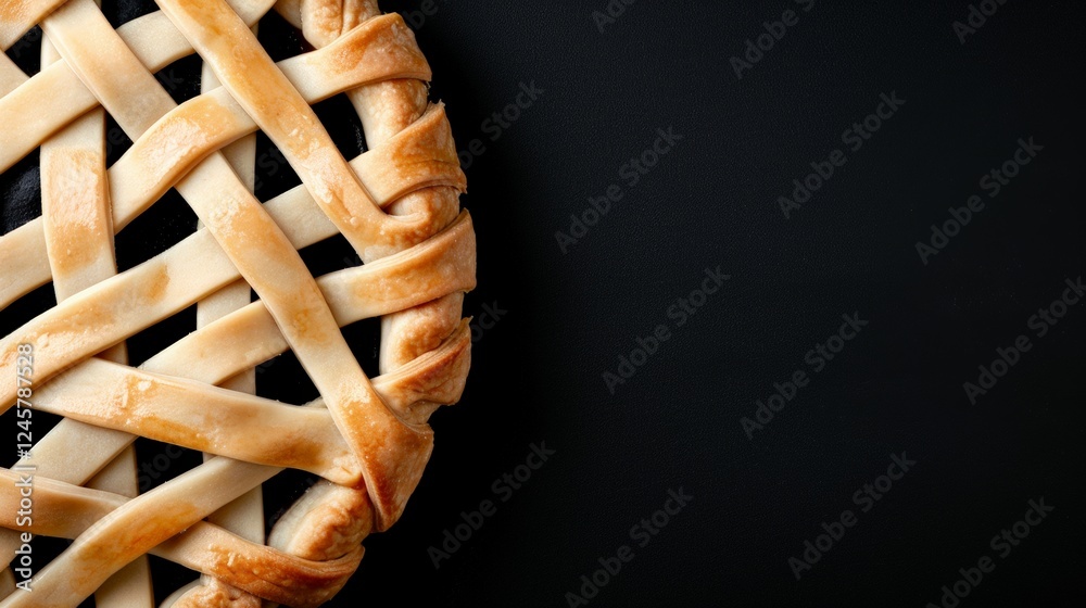Pi Day. Delicious homemade berry pie with a golden lattice crust. Pi Day. Delicious homemade berry pie with a golden lattice crust.