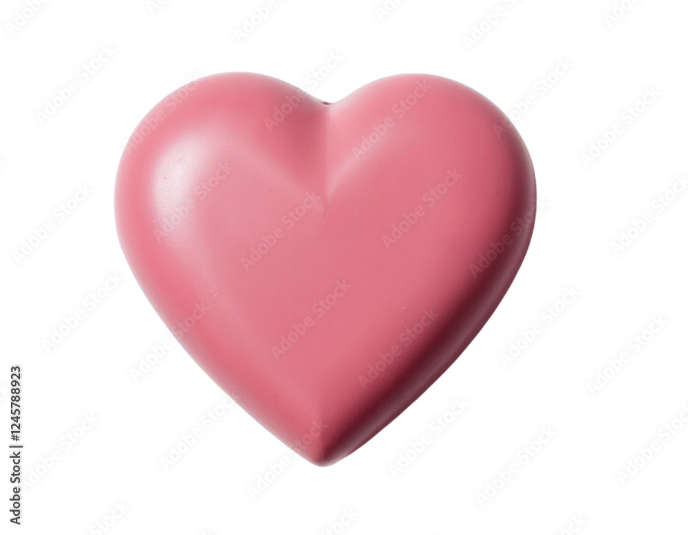 pink heart isolated on white background pink heart isolated on white background