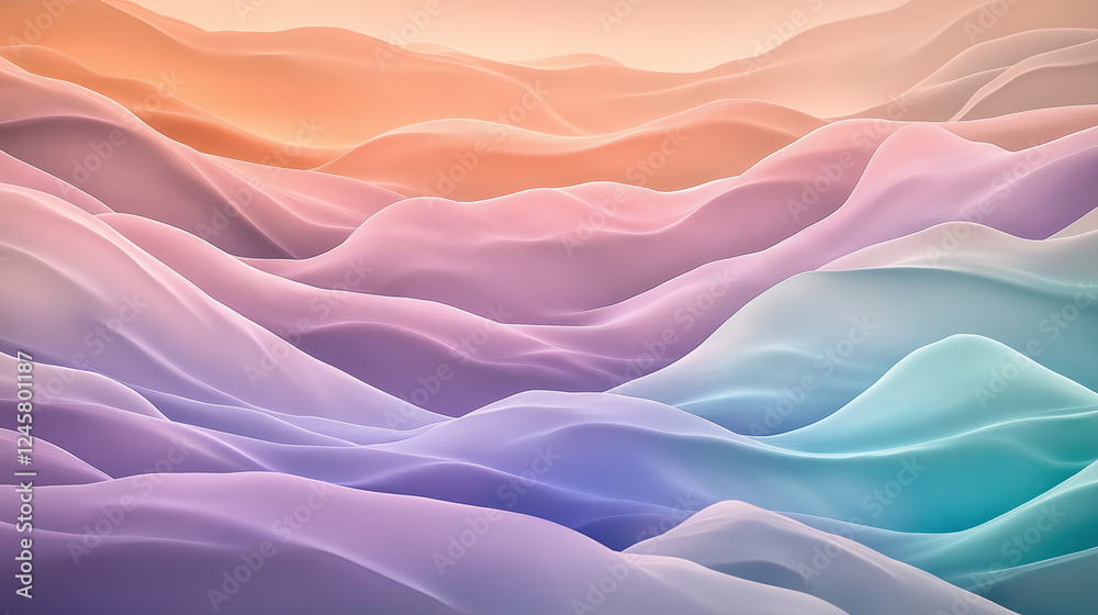 Obraz premium colorful wavy lines in different colors dynamic bold Concept.